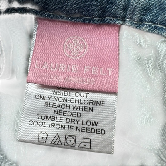 Laurie Felt - Classic Denim Ripped Slim Leg Jeans Size 4  NWT - Picture 6 of 14